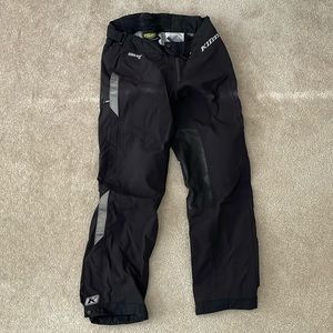 Klim Torrent Over Pants  motorcycling waterproof D3O armor in hips and knees.